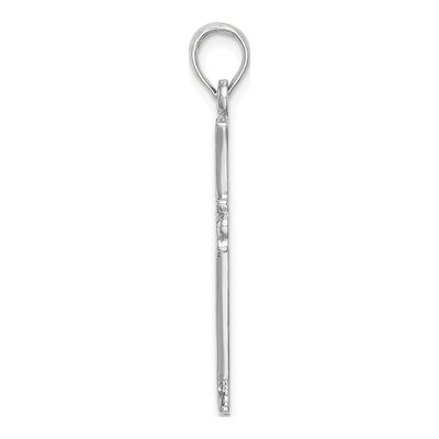 14K White Gold Cross Starburst Pendant – view 3