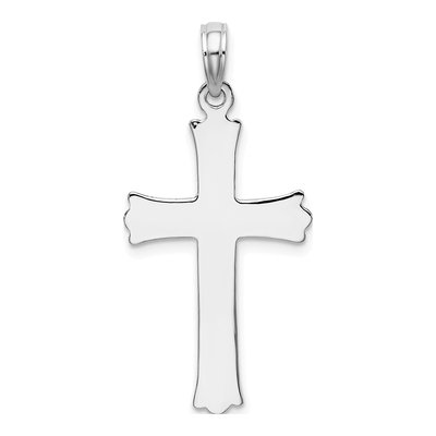 14K White Gold Cross Starburst Pendant – view 5