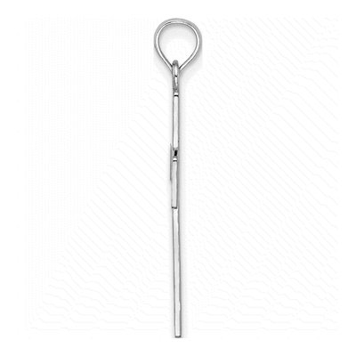 14K White Gold Cross Pendant – view 3