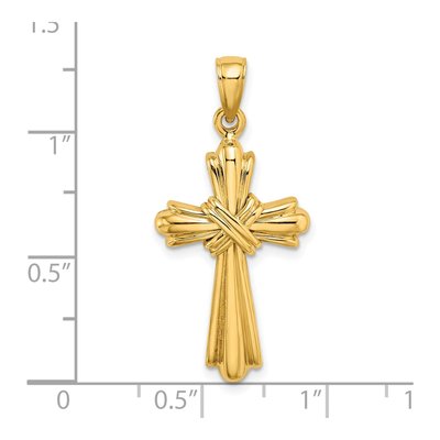 14K Yellow Gold Center Cross Charm – view 4