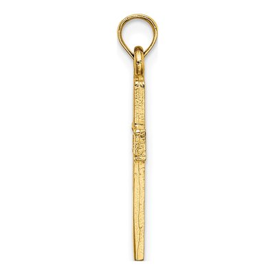 14K Yellow Gold Cut-Out Cross Pendant – view 3