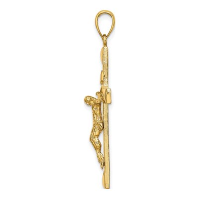 14K Yellow Gold Crucifix Pendant – view 3