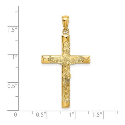 14K Yellow Gold Crucifix Pendant – view 4