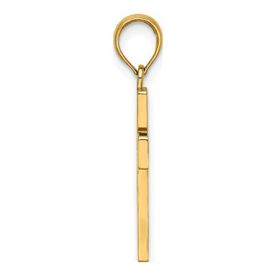 14K Yellow Gold Cut-Out Cross Pendant – view 3