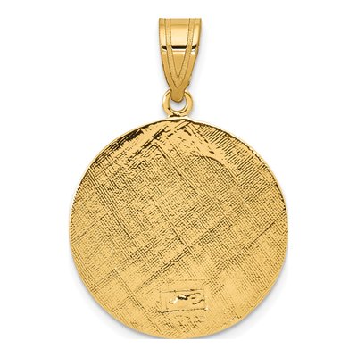 14K Yellow Gold Saint Christopher Medal Pendant – view 4