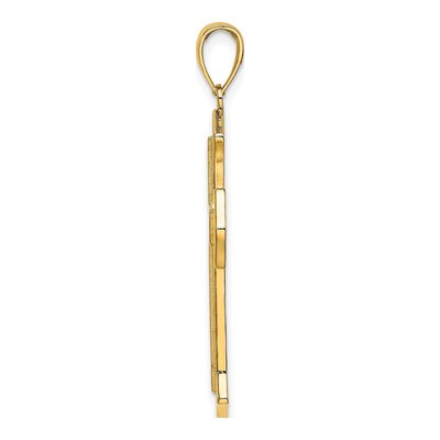 14K Yellow Gold Filigree Cross Pendant – view 3