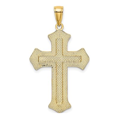 14K Yellow Gold Filigree Cross Pendant – view 5