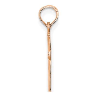 14K Rose Gold Cross Charm – view 3