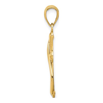 14K Yellow Gold Cross Pendant – view 3