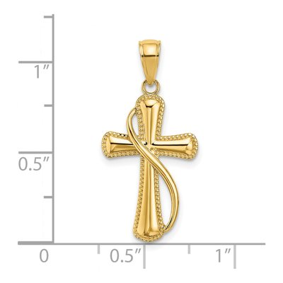 14K Yellow Gold Cross Pendant – view 4
