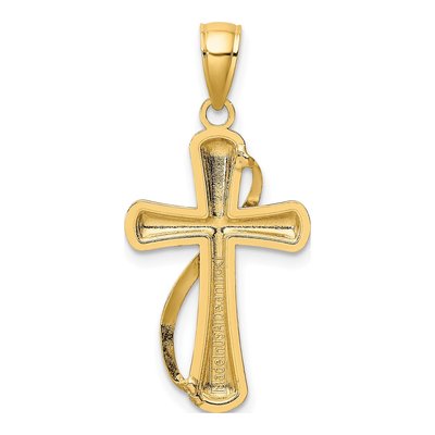 14K Yellow Gold Cross Pendant – view 5
