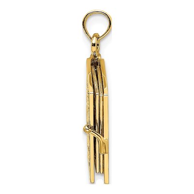 14K Yellow Gold Jabez Prayer Book Pendant – view 3