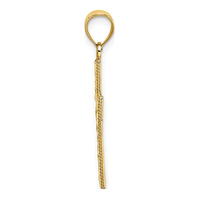 14K Yellow Gold Filigree Cross Pendant – view 3