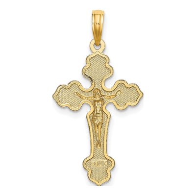 14K Yellow Gold Crucifix Charm – view 5