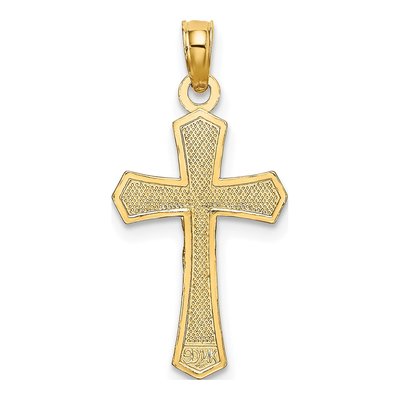 14K Yellow Gold Crucifix Charm – view 5