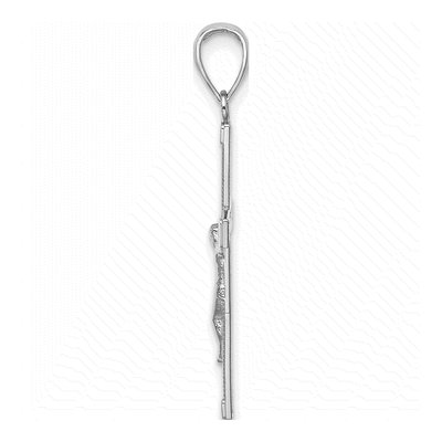 14K White Gold Crucifix Pendant – view 3