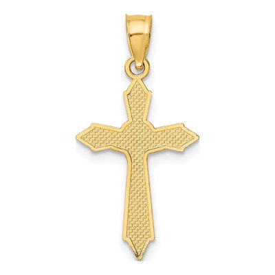 14K Yellow Gold Crucifix Charm – view 5