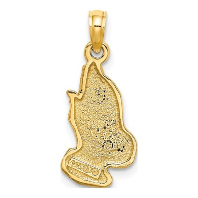 14K Yellow Gold Praying Hands Pendant – view 5
