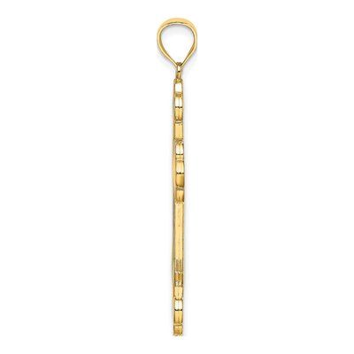 14K Yellow Gold Multi-Color Enamel Cross Charm – view 3
