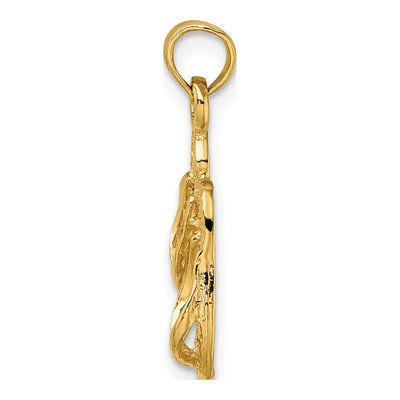 14K Yellow Gold Flip-Flop Charm – view 3