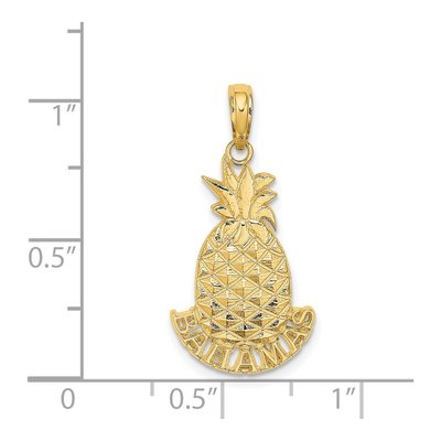 14K Yellow Gold Pineapple Bahamas Charm – view 5