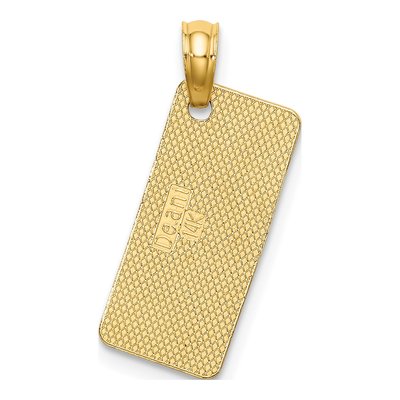 14K Yellow Gold Sea Isle License Plate Charm – view 5