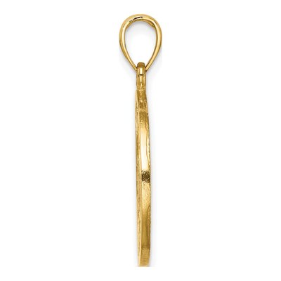 14K Yellow Gold St Lucia Twin Pitons Charm – view 3