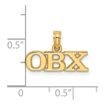 14K Yellow Gold OBX Charm – view 4