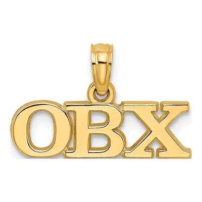 14K Yellow Gold OBX Charm