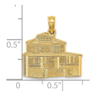 14K Yellow Gold Cape May Manse B&b Charm – view 4