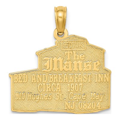 14K Yellow Gold Cape May Manse B&b Charm – view 5