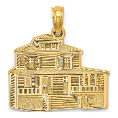 14K Yellow Gold Cape May Manse B&b Charm