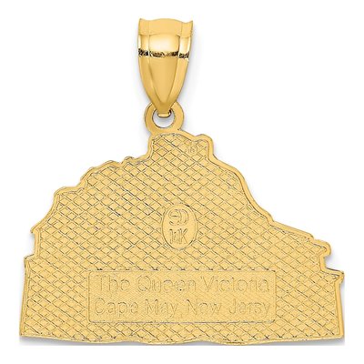 14K Yellow Gold Queen Victoria Cape May Charm – view 4