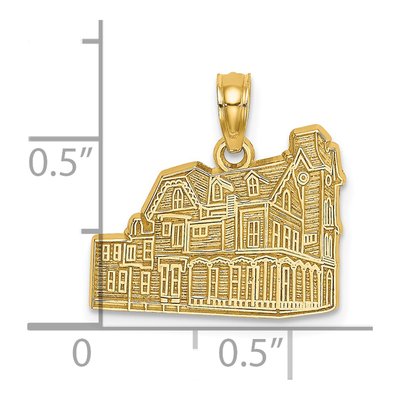 14K Yellow Gold Cape May NJ Pendant – view 4