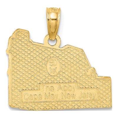 14K Yellow Gold Cape May NJ Pendant – view 5