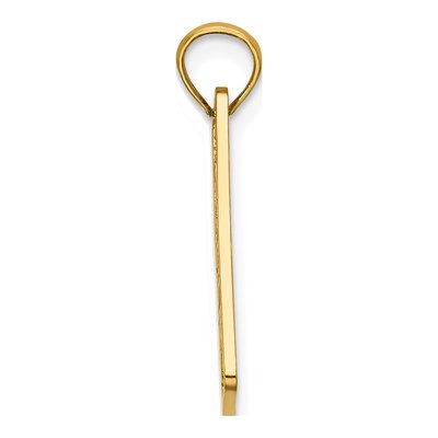 14K Yellow Gold Harbor License Plate Pendant – view 3