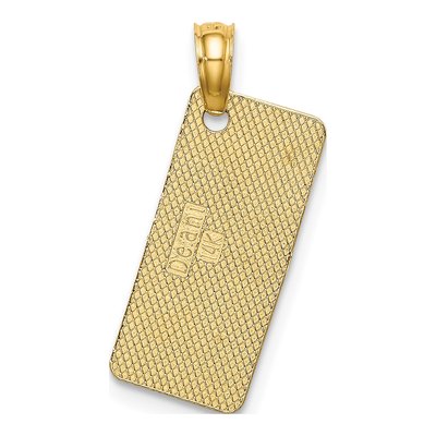 14K Yellow Gold Harbor License Plate Pendant – view 5