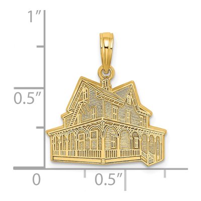 14K Yellow Gold Victorian Cape May NJ Charm – view 4