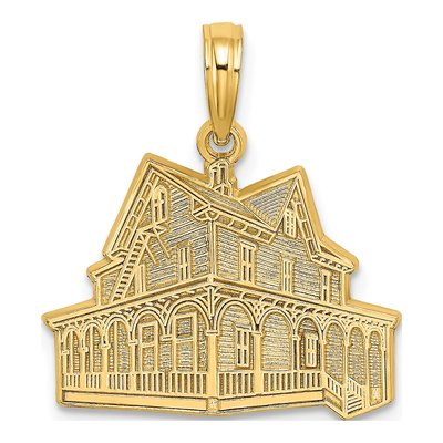 14K Yellow Gold Victorian Cape May NJ Charm