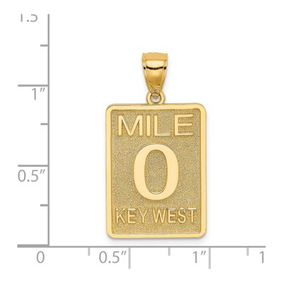 14K Yellow Gold Mile Key West Charm – view 5