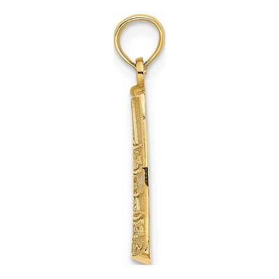 14K Yellow Gold Small Miles to Cuba Key West Charm – view 3