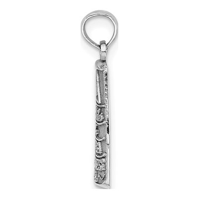 14K White Gold Miles to Cuba Key West Charm – view 3