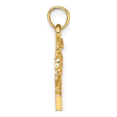 14K Yellow Gold Horse Cart Pendant – view 3