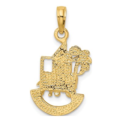 14K Yellow Gold Charleston Scene Pendant – view 5
