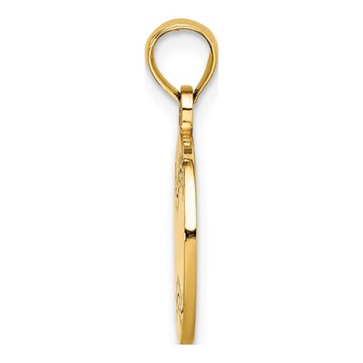 14K Yellow Gold Baseball Pendant – view 3
