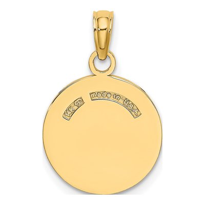 14K Yellow Gold Baseball Pendant – view 5