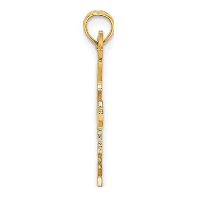 14K Yellow Gold Gymnastics Pendant – view 3