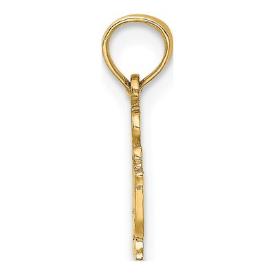 14K Yellow Gold I Heart Swimming Charm – view 3