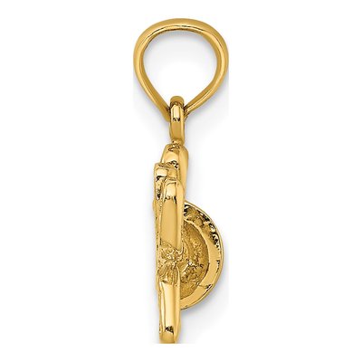 14K Yellow Gold Golf Bag Pendant – view 3