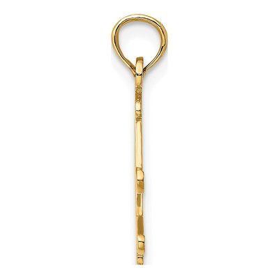 14K Yellow Gold Ski Charm – view 3